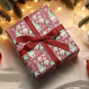 Papier Cadeau Photos drôles Joyeux Noël Cadeau original Rouge 