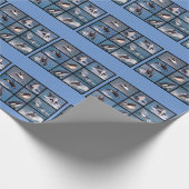 Papier Cadeau Photos mosaïque d'épaulards (Coin)