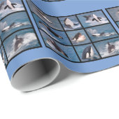 Papier Cadeau Photos mosaïque d'épaulards (Coin rond)