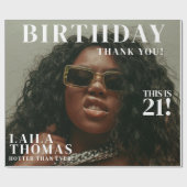 Papier Cadeau Photos personnalisées Couverture du magazine de fê (Plat)