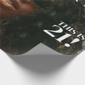 Papier Cadeau Photos personnalisées Couverture du magazine de fê (Coin)