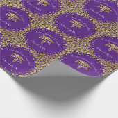 Papier Cadeau Physician Assistant PA Graduation Purple Gold (Coin)