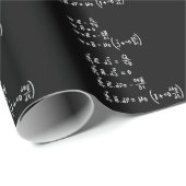 Papier Cadeau Physique Math Formule Étudiants Enseignant Invitat (Coin rond)