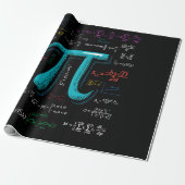 Papier Cadeau Pi Day Math Equation Mathématique Enseignant Étudi (Déroulé)