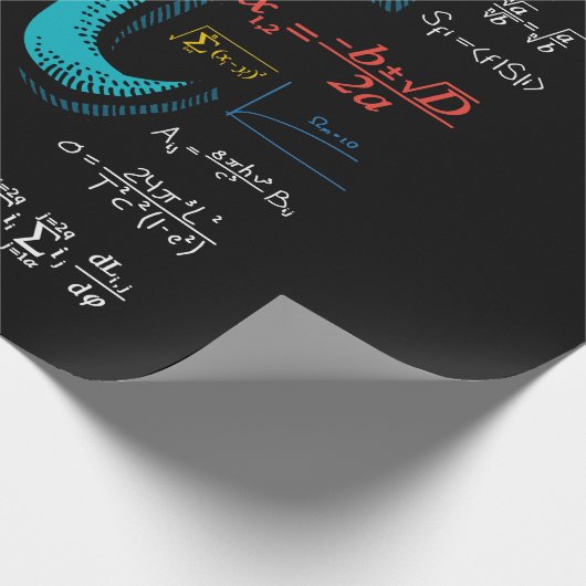 Papier Cadeau Pi Day Math Equation Mathématique Enseignant Étudi (Coin)