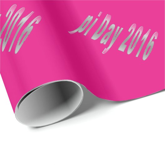 Papier Cadeau pi Jour 2016 amour mathématique (Coin rond)