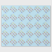 Papier Cadeau Pi Symbole Menu Cute Math Enseignant (Plat)