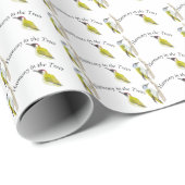 Papier Cadeau Pic d'aquarelle (Coin rond)