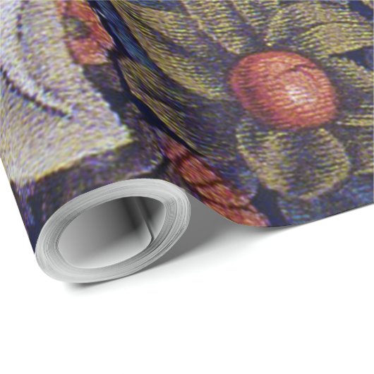 Papier Cadeau Pic de bois, William Morris (Coin rond)