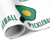 Papier Cadeau Pickleball (Coin rond)