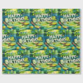Papier Cadeau Pickleball Anniversaire Fête thème (Plat)