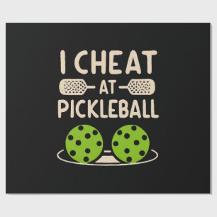 Papier Cadeau Pickleball Drôle