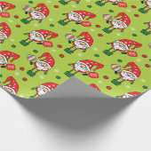 Papier Cadeau Pickleball Joyeux Noël Livre vert (Coin)