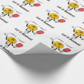 Papier Cadeau Pickleball : Laissez lui rebondir (Coin)
