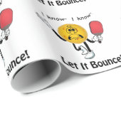 Papier Cadeau Pickleball : Laissez lui rebondir (Coin rond)