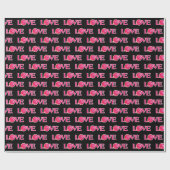 Papier Cadeau Pickleball Love Pink Pickleball Valentine (Plat)