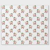 Papier Cadeau Pickleball Noël cadeau de vacances (Plat)