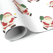 Papier Cadeau Pickleball Noël cadeau de vacances (Coin rond)