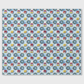Papier Cadeau Pickleball thème de Noël (Plat)