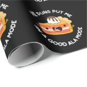 Papier Cadeau Pie Puns Mets-Moi Dans Un Bon Jeu De Nourriture Am (Coin rond)