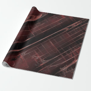 Papier Cadeau Pièce de relevé plat Brown foncé
