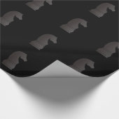 Papier Cadeau Pièce d'échecs de chevalier noir (Coin)