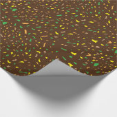 Papier Cadeau Pièces colorées de Terrazzo (Coin)