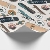 Papier Cadeau Pièces de Skateboard (Coin)