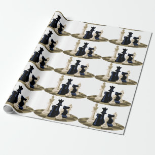 Papier Cadeau Pièces d'échecs