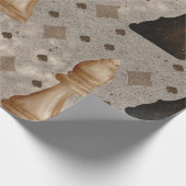 Papier Cadeau Pièces d'échecs (Coin)
