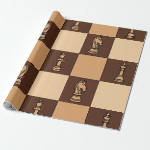 Papier Cadeau Pièces d'échiquier