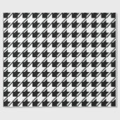 Papier Cadeau Pied de fond noir blanc (Plat)