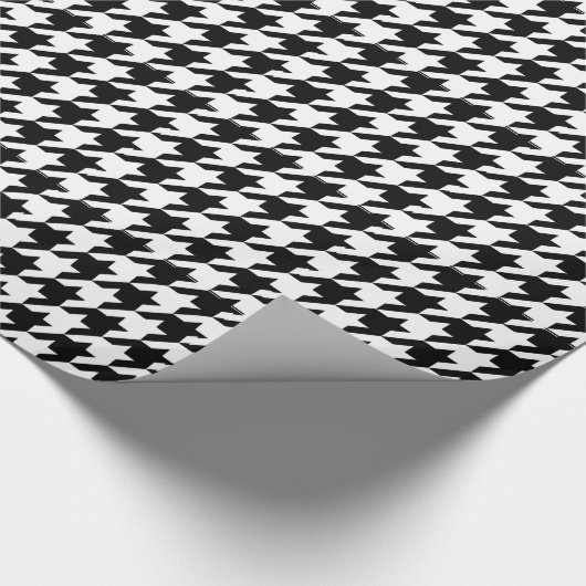 Papier Cadeau Pied-de-poule élégant noir chez Emporiomoffa (Coin)