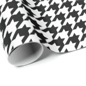 Papier Cadeau Pied-de-poule élégant noir chez Emporiomoffa (Coin rond)