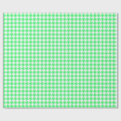Papier Cadeau Pied-de-poule vert clair et blanc moyen (Plat)