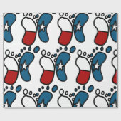 Papier Cadeau Pieds bébé Texas (Plat)