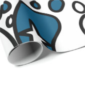 Papier Cadeau Pieds bébé Texas (Coin rond)