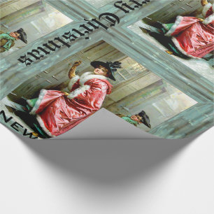 Papier Cadeau Pieds victoriens de dîner de Noël 60