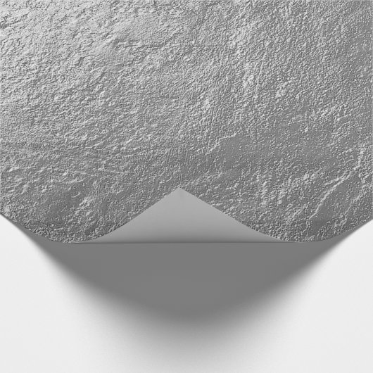 Papier Cadeau Pierre à puces d'argent texturée (Coin)