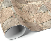 Papier Cadeau pierre ancienne (Coin rond)