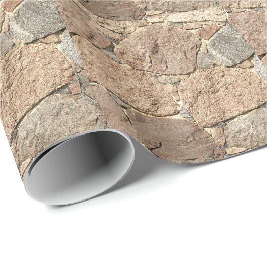 Papier Cadeau pierre ancienne (Coin rond)