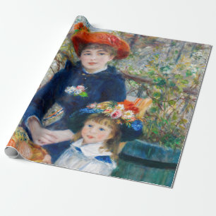 Papier Cadeau Pierre-Auguste Renoir - Deux soeurs sur la terrass