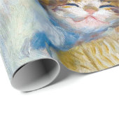 Papier Cadeau Pierre-Auguste Renoir - Enfant avec chat (Coin rond)