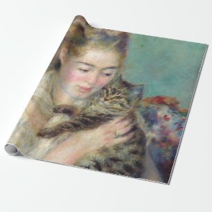 Papier Cadeau Pierre-Auguste Renoir - Femme au chat