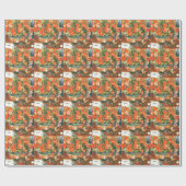 Papier Cadeau Pierre-Auguste Renoir Geraniums Et Chats (Plat)