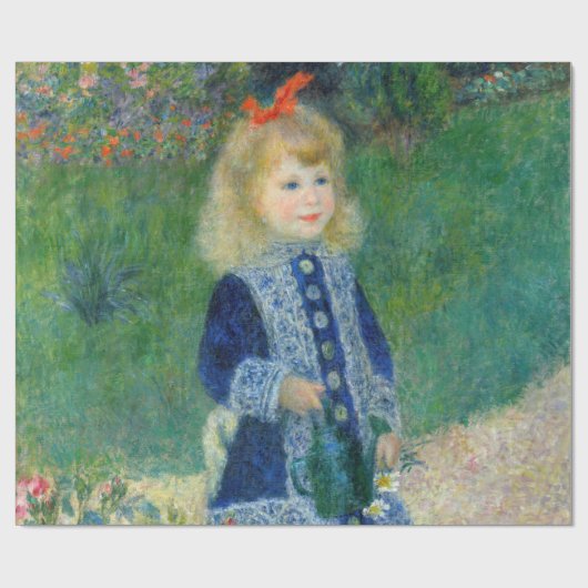 Papier Cadeau Pierre-Auguste Renoir - Une fille avec une canne d (Plat)