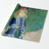 Papier Cadeau Pierre-Auguste Renoir - Une fille avec une canne d (Déroulé)