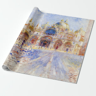 Papier Cadeau Pierre-Auguste Renoir - Venise, place Saint-Marc
