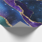 Papier Cadeau Pierre d'Agate Galaxy (Coin)