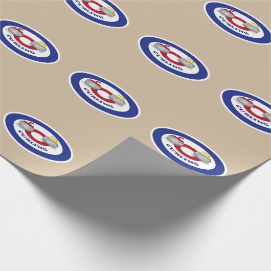 Papier Cadeau Pierre de curling (Coin)